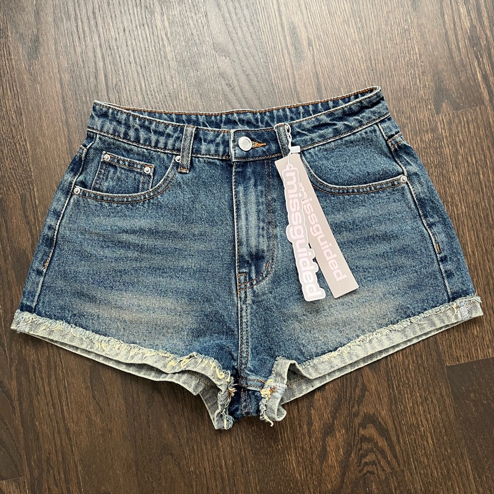 Missguided Classic Blue Jean Shorts